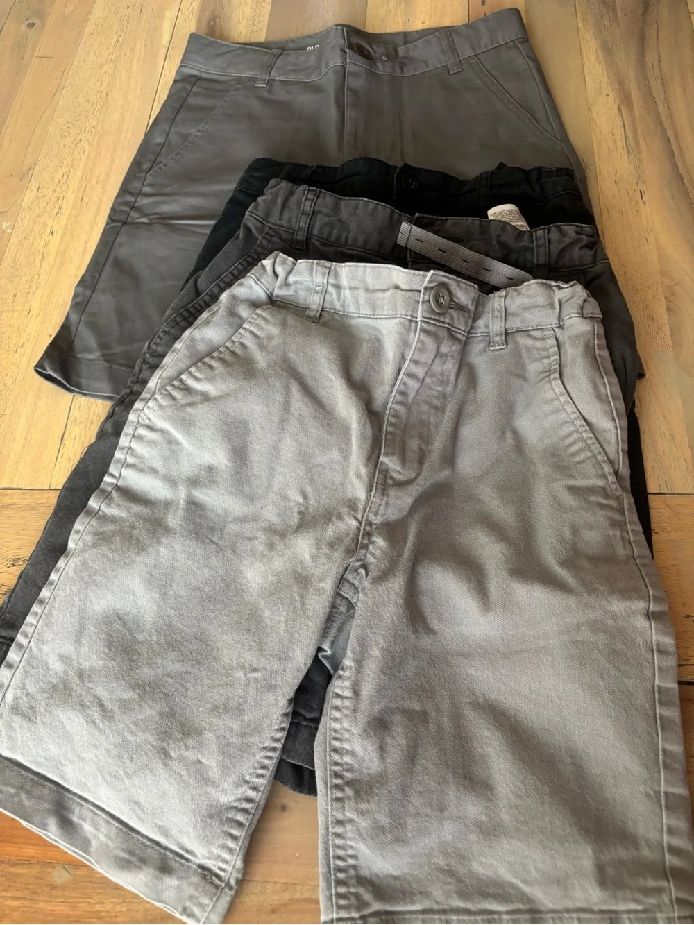 Old Navy Boys Gray and Black Shorts Pack